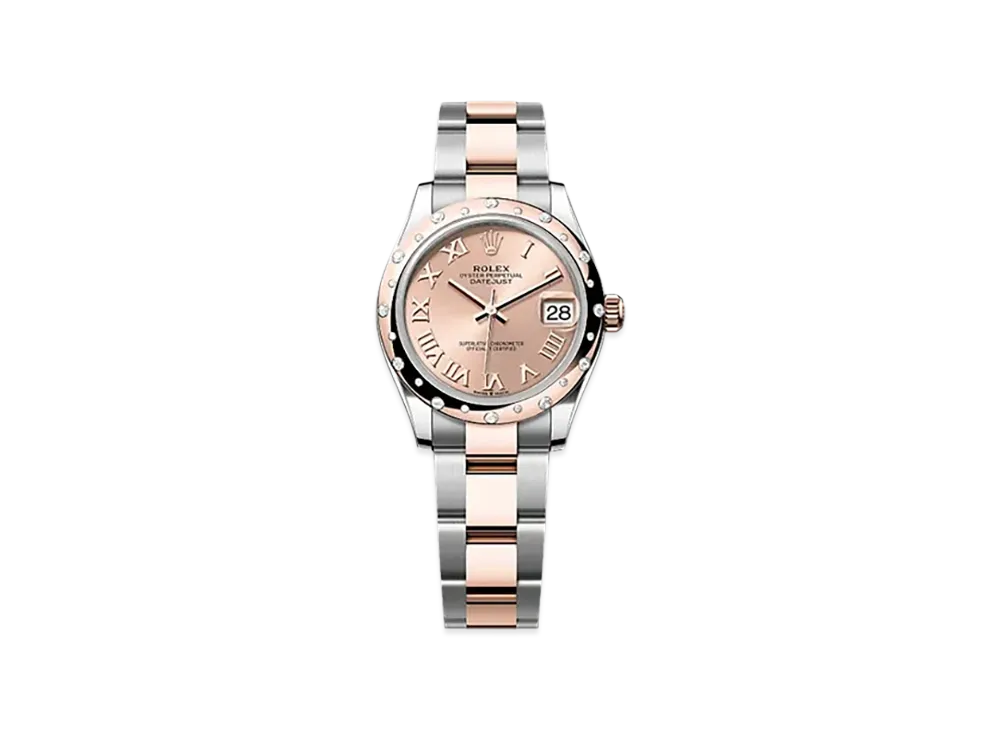 ROLEX Datejust 31mm Oystersteel & Everose Gold Diamond 278341RBR "Rose-colour"