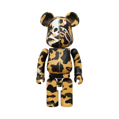 MEDICOM TOY "BEARBRICK / CHOGOKIN" -MASTERMINDxA BATHING APE- MASTERMIND VS BAPE YELLOW