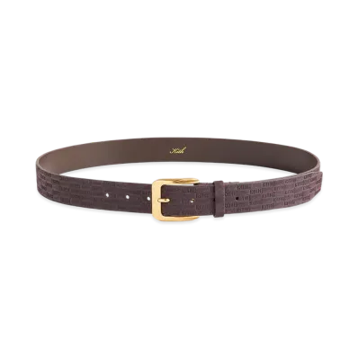 Kith Monogram Suede Leather Belt "Incognito"