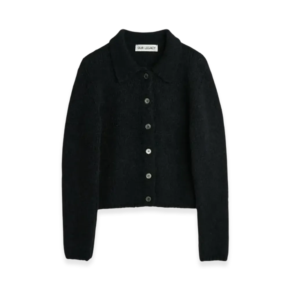 OUR LEGACY Women's Mazzy Polo Alpaca "Black"
