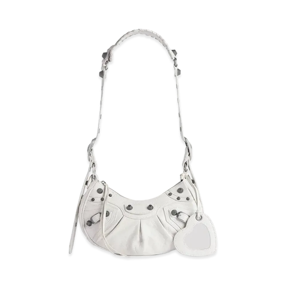 BALENCIAGA Women's Le Cagole Shoulder Bag XS "White"