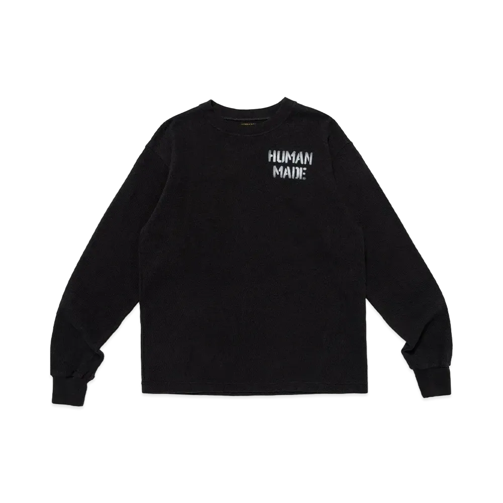 HUMAN MADE Thermal L/S T-Shirt "Black"