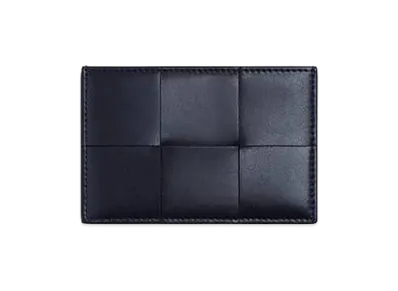 Bottega Veneta Cassette Credit Card Case "Nocturnal/Royal Blue"