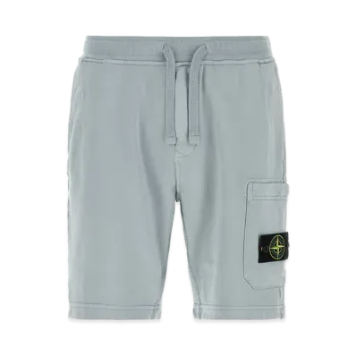 Stone Island Cotton Bermuda Shorts "Light Blue/Pink"