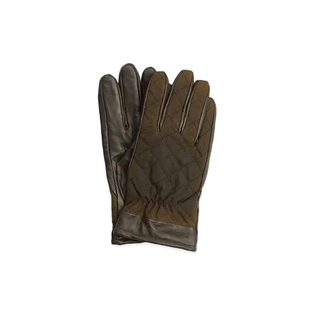 Barbour Dalegarth Quilted Gloves "Olive"