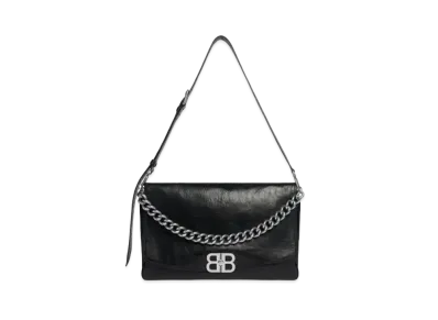 BALENCIAGA BB Soft Large Flap Bag "Black"