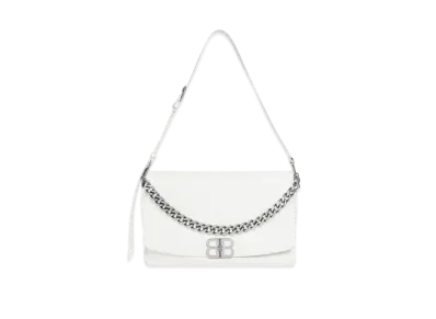 BALENCIAGA BB Soft Large Flap Bag "White"