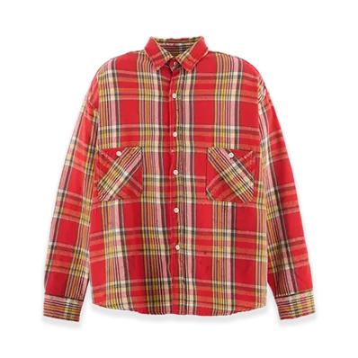 SAINT Mxxxxxx Flannel Shiirt/Check "Red/Yellow"
