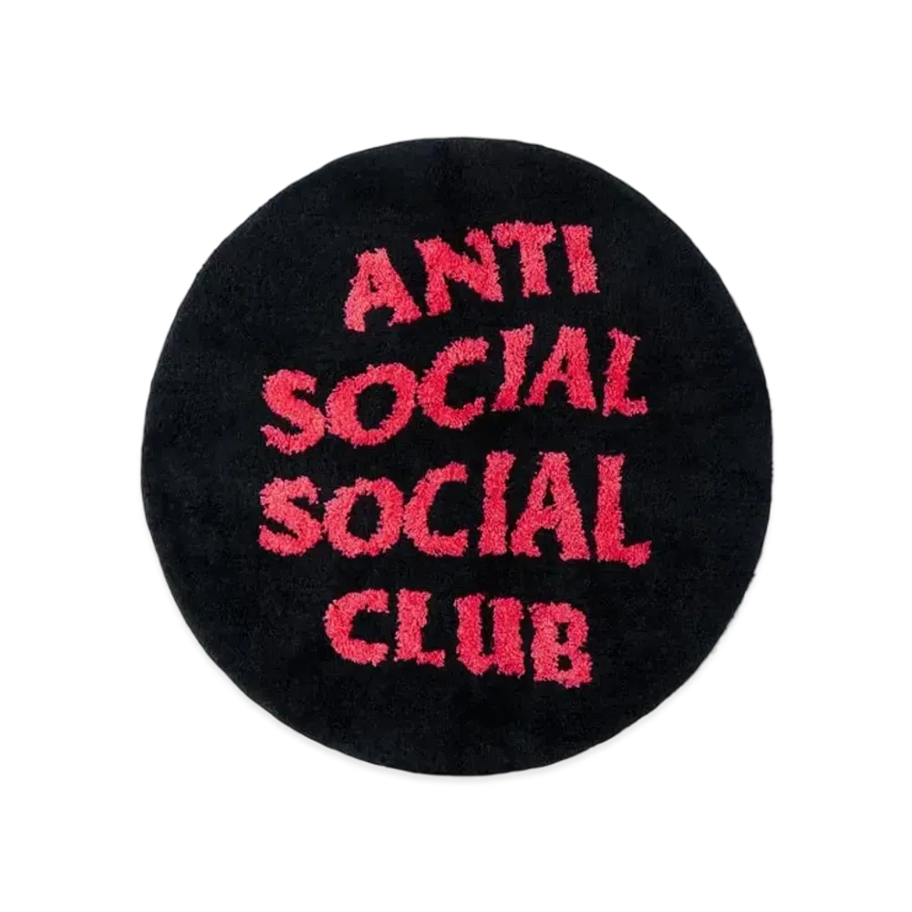 ANTI SOCIAL SOCIAL CLUB No Shoes Inside Rug "Black"