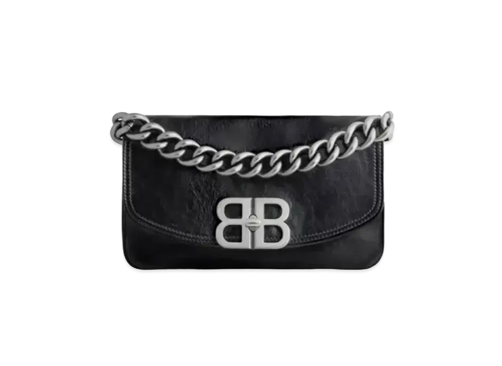 BALENCIAGA BB Soft Small Flap Bag "Black"