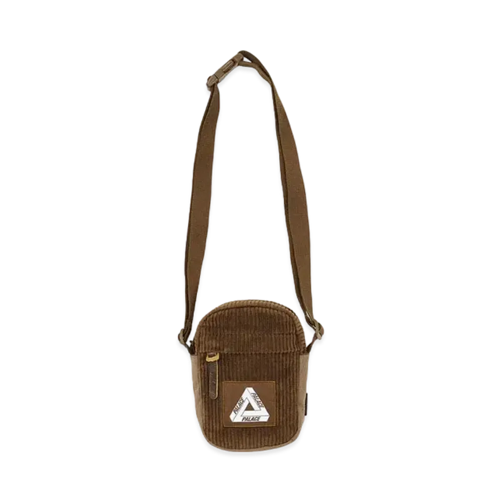 PALACE Corduroy Shot Bag "Brown"