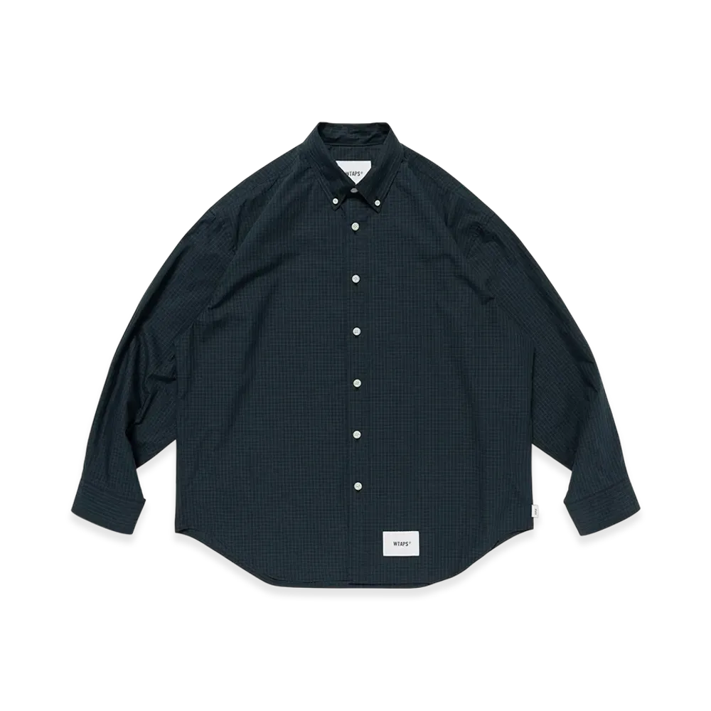 WTAPS BD 07 / LS / Cotton. Broadcloth. Textile. OF "Green"