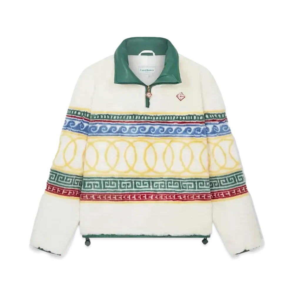 Casablanca Les Anneaux Fur Pullover Jacket "White"