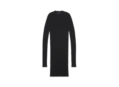 BALENCIAGA Crewneck Mini Dress "Black"