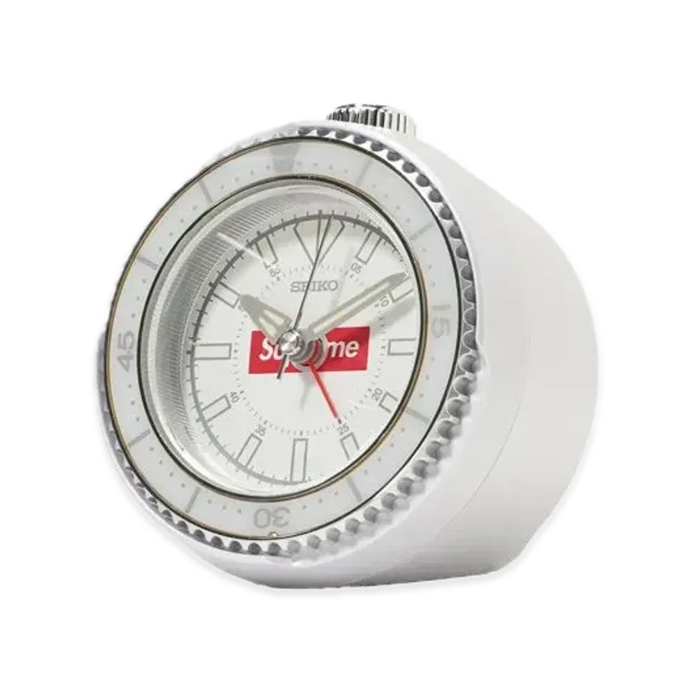 SEIKO Supreme アラーム時計 ホワイト Supreme x Seiko Alarm Clock 