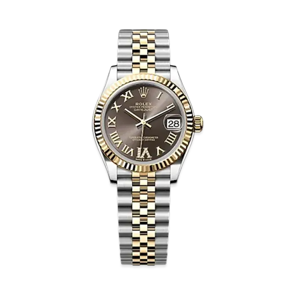 ROLEX Datejust 31mm Oystersteel & Yellow Gold 278273 "Dark Grey"