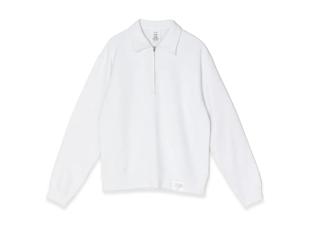 HYKE Collared Sweat Shirt "White"