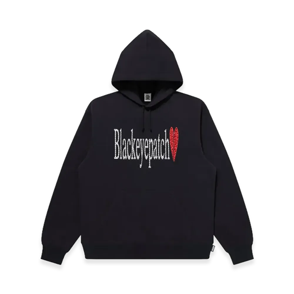 BlackEyePatch Rhinestoned Heartbreak Logo Hoodie "Black"