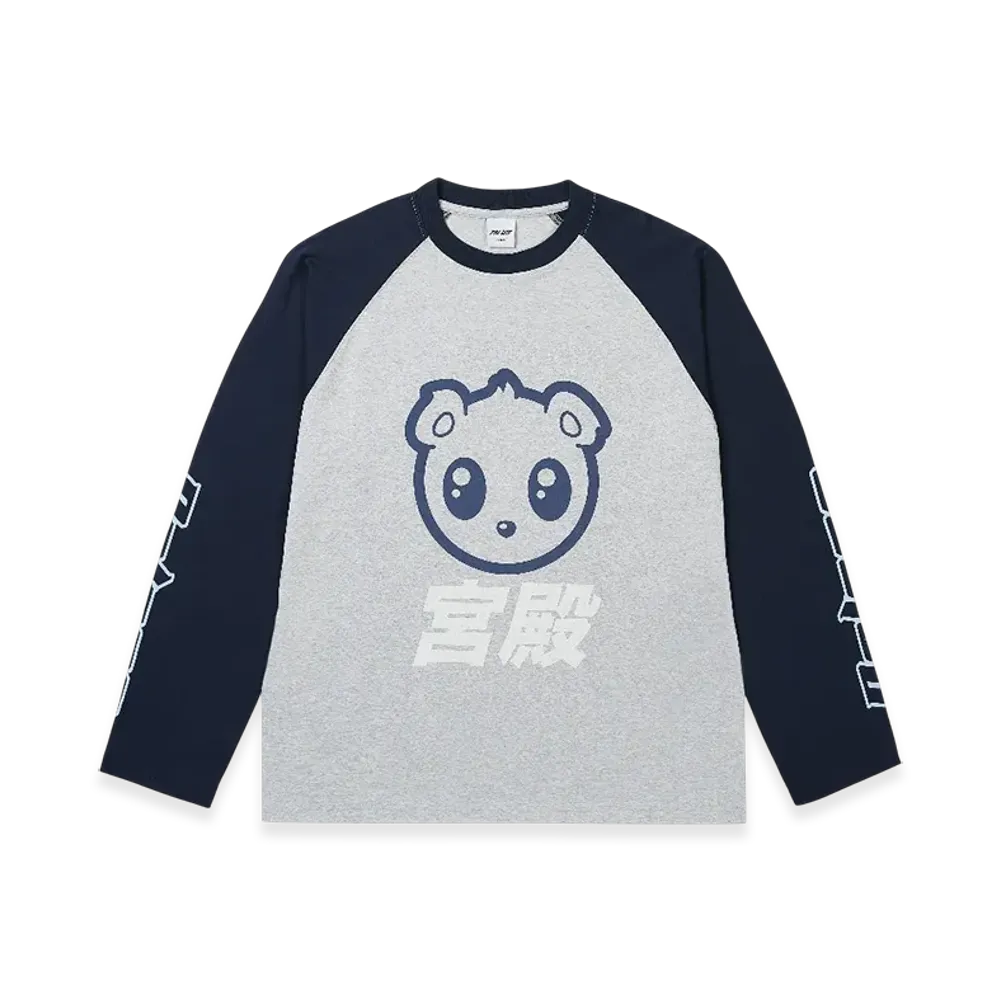 PALACE Kawaii Raglan Longsleeve "Grey Marl"
