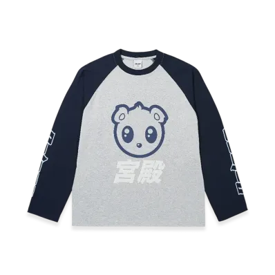 PALACE Kawaii Raglan Longsleeve "Grey Marl"