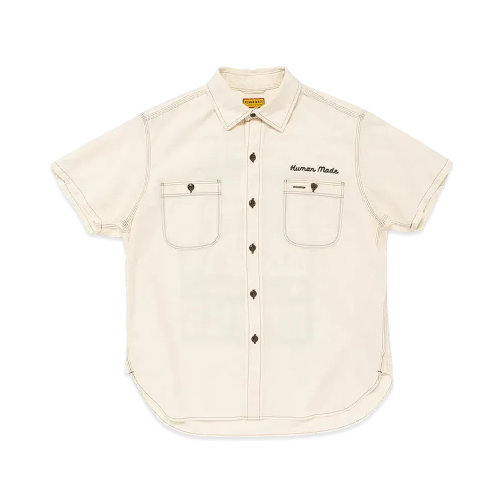 HUMAN MADE Chambray S/S Shirt "Beige"
