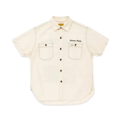 HUMAN MADE Chambray S/S Shirt "Beige"