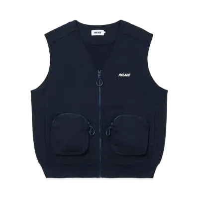 PALACE LONDON SWEAT GILET "Navy"