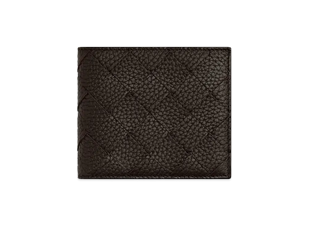 Bottega Veneta Intrecciato Bi-fold Wallet with Coin Purse "Fondente"