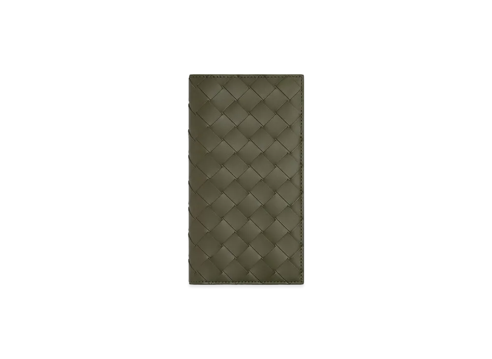 Bottega Veneta Intrecciato Long Wallet "Crocodile"