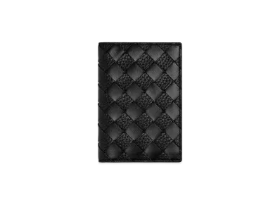 Bottega Veneta Intrecciato Passport Case "Black"