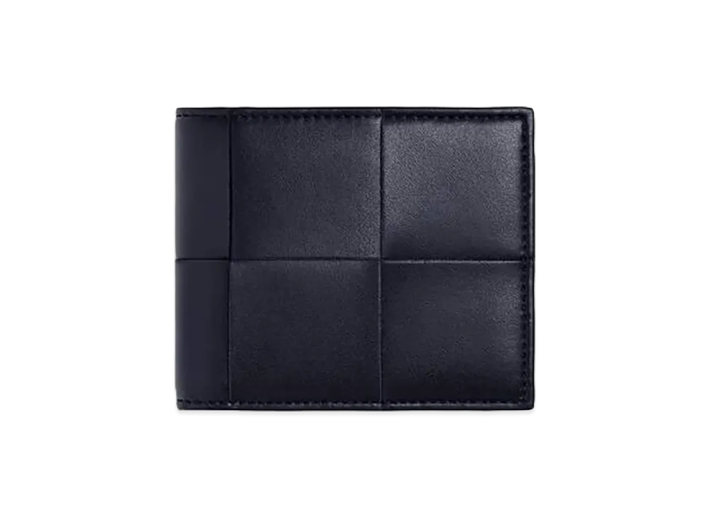 Bottega Veneta Cassette Bi-fold Wallet with Coin Purse "Nocturnal/Royal Blue"