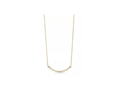 Tiffany & Co. Smile Small Pendant with Diamonds "Yellow Gold"