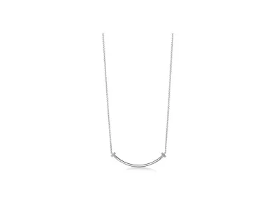 Tiffany & Co. Smile Small Pendant with Diamonds "White Gold"
