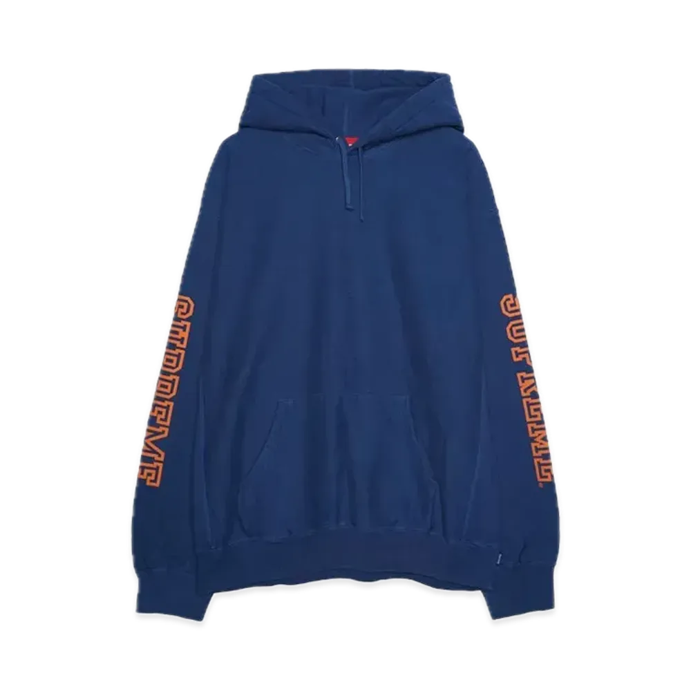 Supreme Collegiate Sleeve Hooded Sweatshirt "Dark Royal"