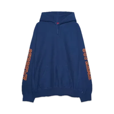 Supreme Collegiate Sleeve Hooded Sweatshirt "Dark Royal"