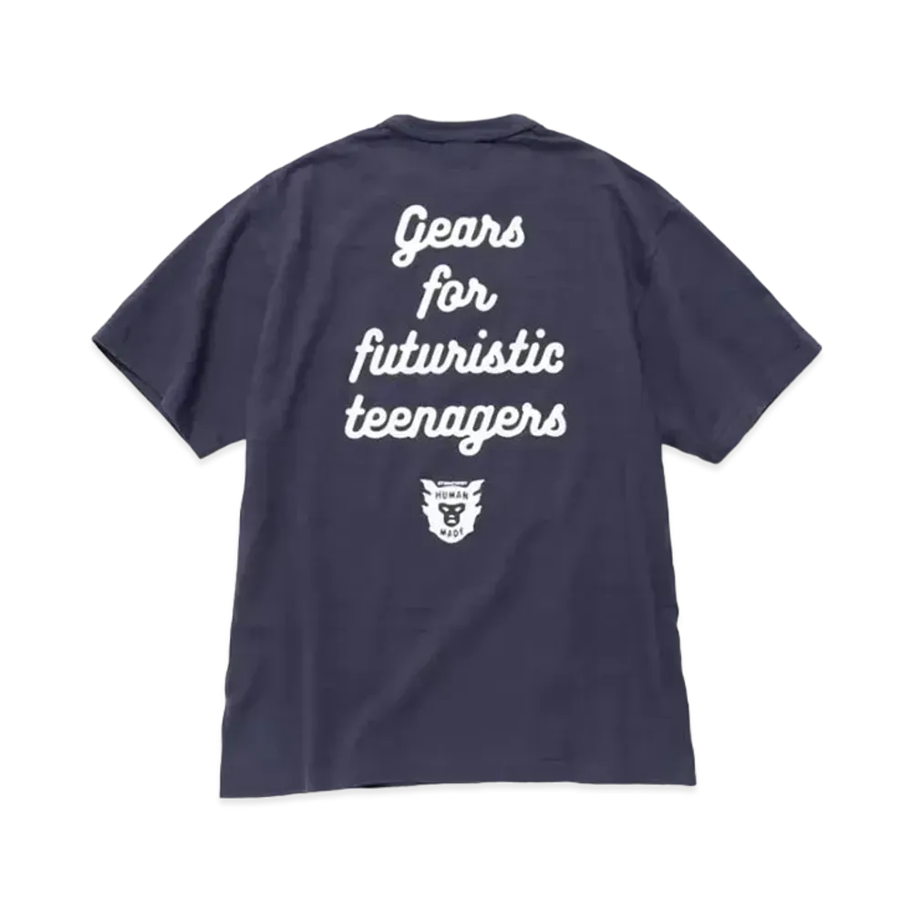 HUMAN MADE HEART BADGE T-SHIRT "Navy" HM24CS002