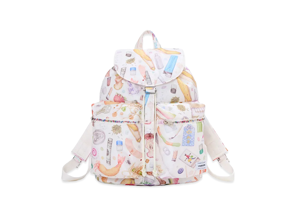 PORTER x Aurel Schmidt Backpack "White"
