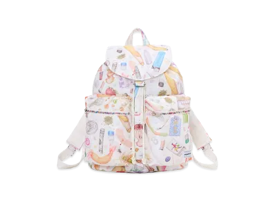 PORTER x Aurel Schmidt Backpack "White"