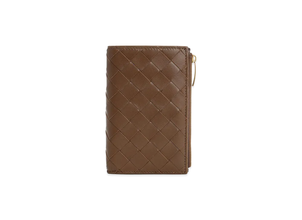 Bottega Veneta Women's Medium Bi-Fold Wallet Intrecciato 15 Nappa Bicolor "Beige"