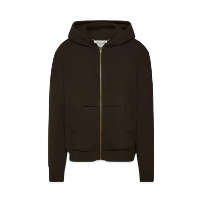 Maison Margiela Men's Decortique Cashmere Knit Hoodie "Brown"