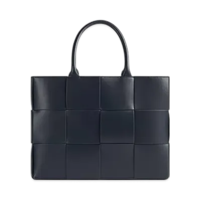 Bottega Veneta Small East-West Arco Tote "Shadow/Sterling"
