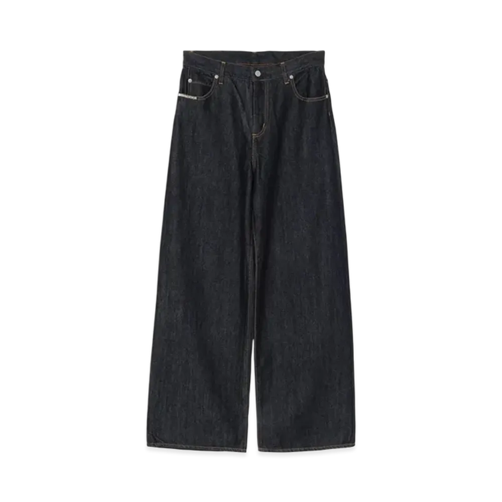 HYSTERIC GLAMOUR x lucien pellat-finet Women's Denim Wide Pants "Indigo"