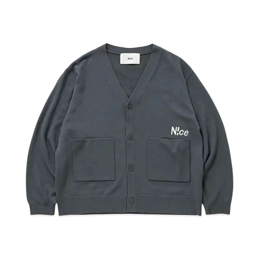 N!ce Knit Cardigan "Grey"