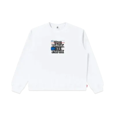 Black Eye Patch Priority Label Crewsweat "White"