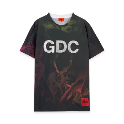 GDC x KJ All-Over Pattern T "Silver Rame"