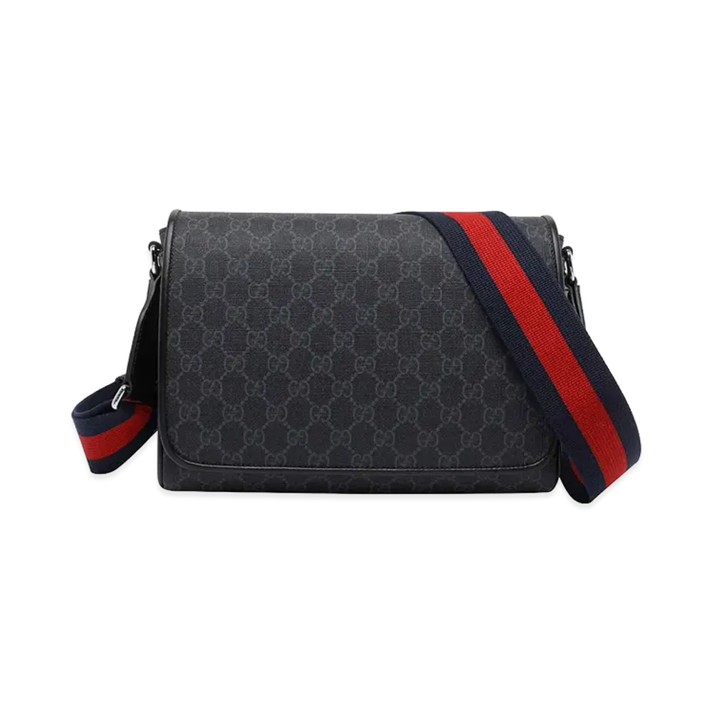GUCCI GG Fabric Medium Crossbody Bag "Black"