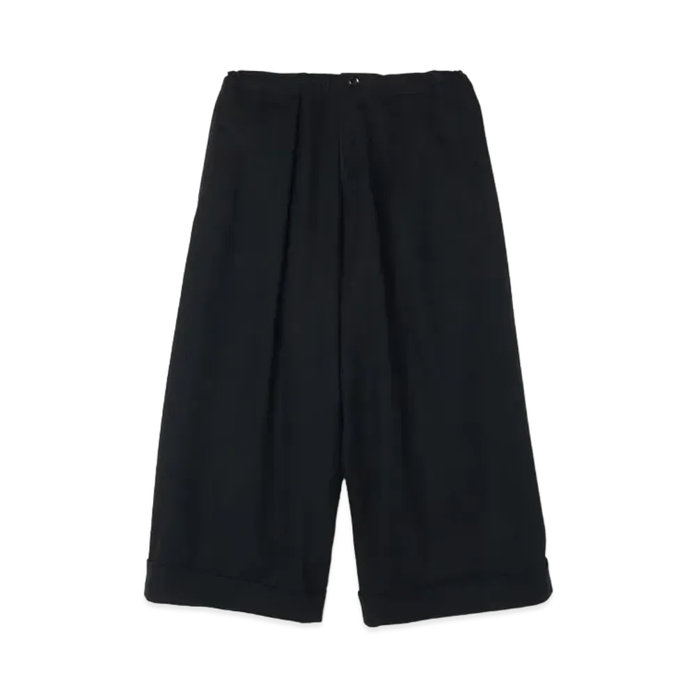Yohji Yamamoto Y's FLANNEL FRONT TUCK MACKIN PANTS "Black"