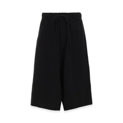 S'YTE Crepe de Chine Wide Shorts "Black"