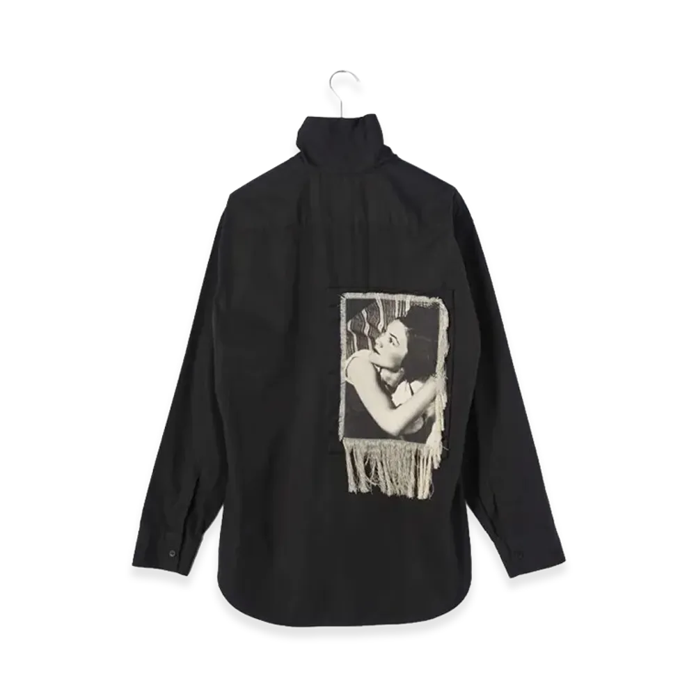 Jil Sander Stand Collar Long Sleeve Shirt "Black"