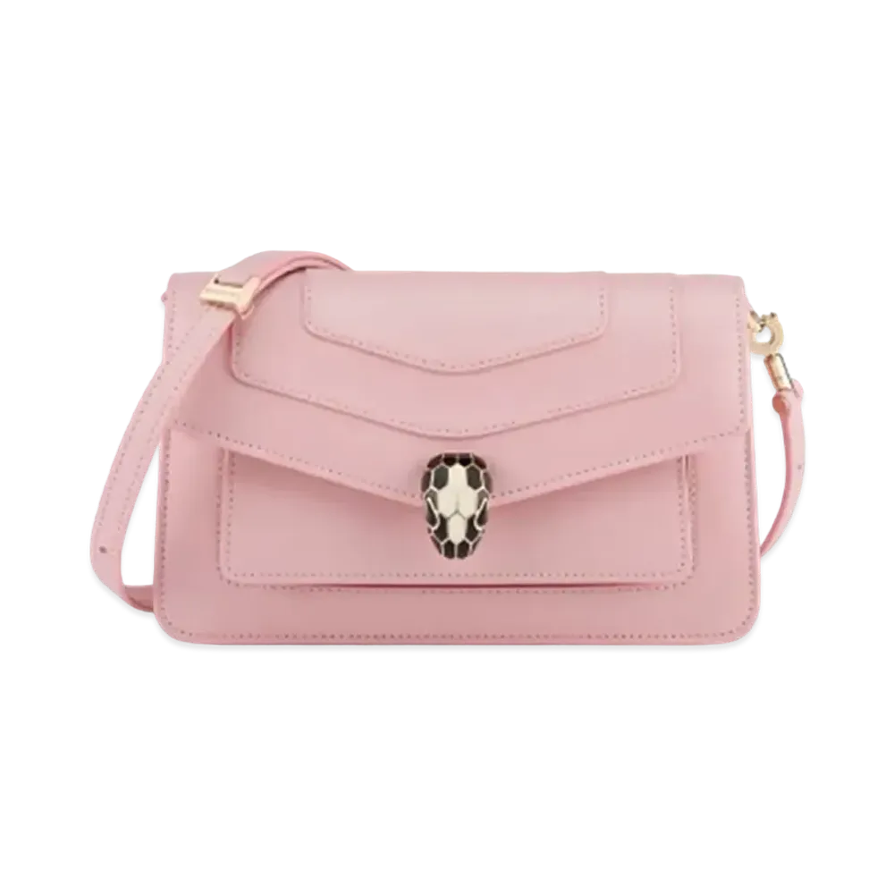 BVLGARI Serpenti Forever East-West Shoulder Bag "Primrose Quartz Pink"